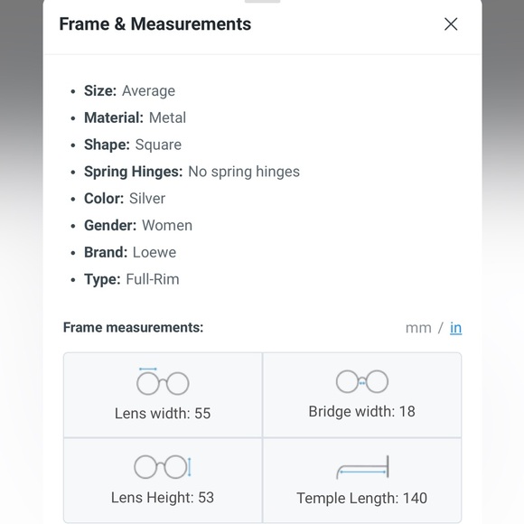Loewe optical glasses LW50055U - Picture 5 of 8